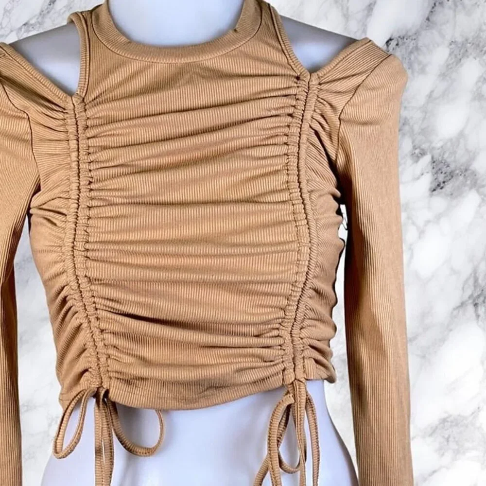 Superdown Andi Ruched Top - Tan